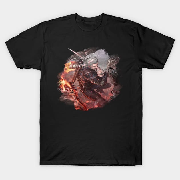 Witcher T-Shirt by PatrickBrownArt